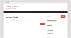 Desktop Screenshot of keepitviral.com