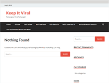 Tablet Screenshot of keepitviral.com